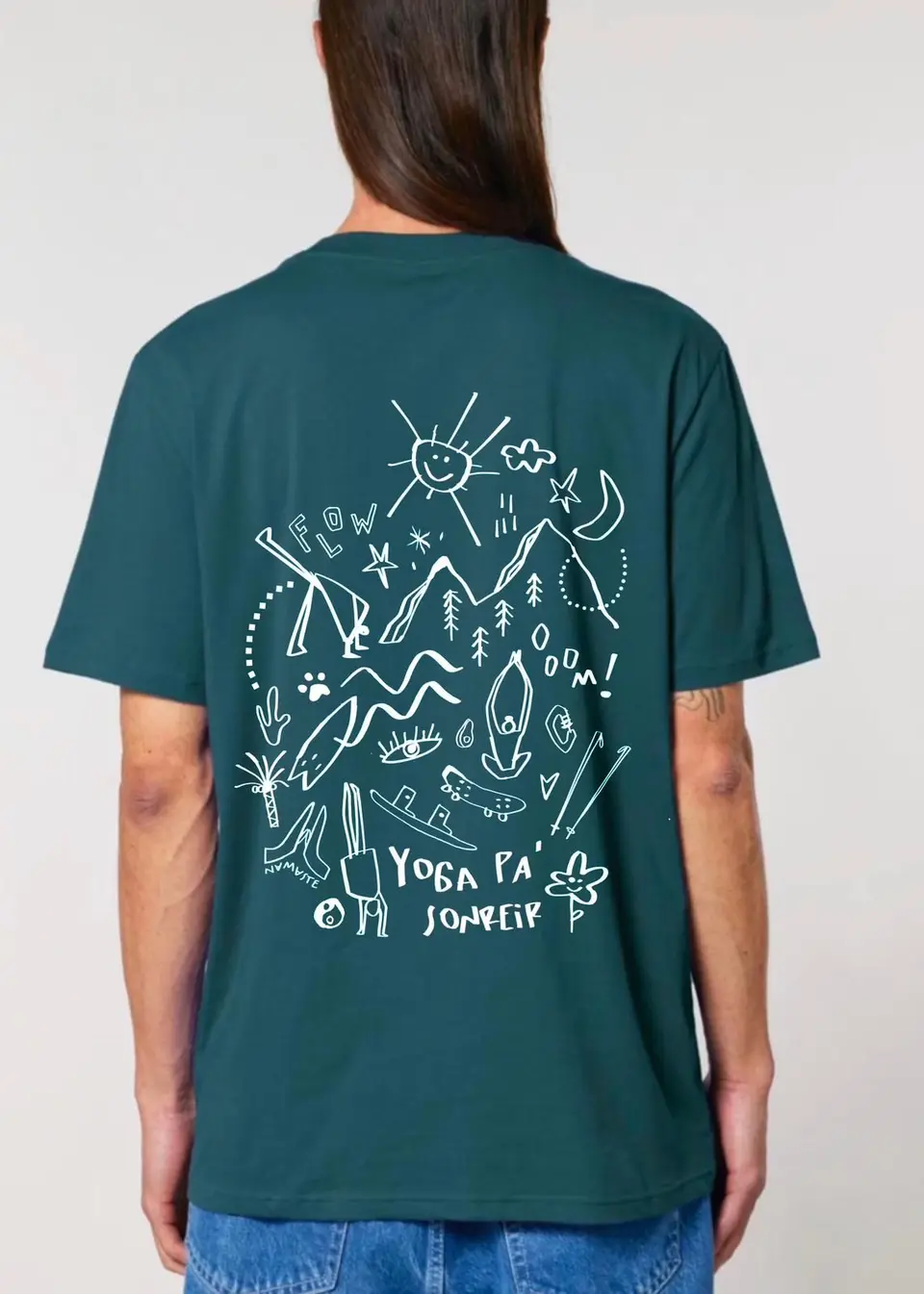 Camiseta Mont & Camp — Verde botella